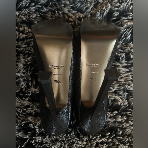 YSL Black Tributoo 5 1/2 inch Pumps - Picture 2 of 3